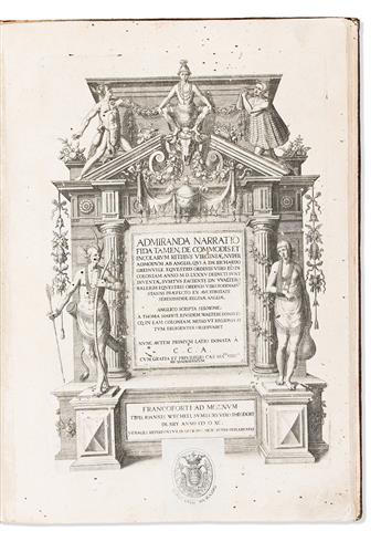 (VIRGINIA.) Thomas Hariot. Admiranda narratio fida tamen, de commodis et incolarum ritibus Virginiae